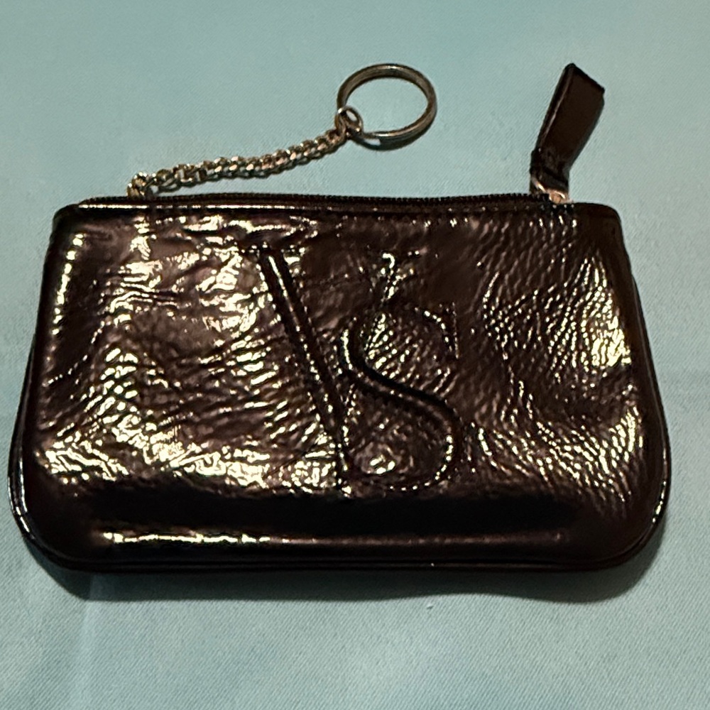 Victoria's Secret Shiny Black Pouch
